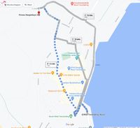 Plattegrond wandelroute